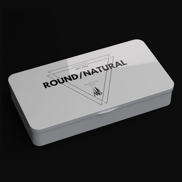 KOSTKA GEL TIPS – ROUND NATURAL
